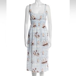 Emilia Wickstead Size 4 Dress 100% Linen